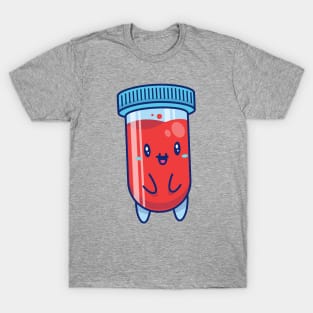 Cute Blood Liquid Cartoon T-Shirt